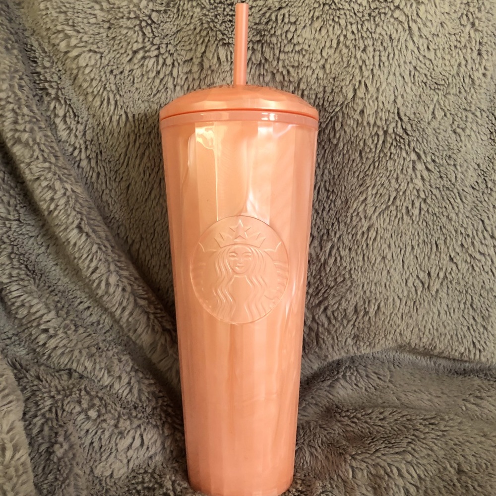 BNWT Starbucks 24oz Summer 2021 Blush Pink Kaleidoscope Dome Tumbler